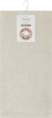 Obrázek produktu pro EUROFIRANY | Sada 2 ručníků - 50 x 70 cm - béžový Kuchyňská utěrka - pruhovaná