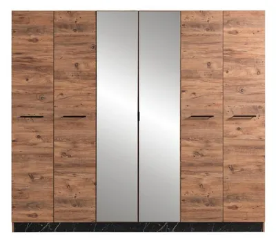 Produktbild von Kleiderschrank Schlafzimmer Moderne Möbel Braun Holz Luxus Design