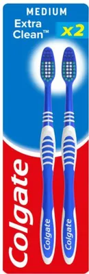 Image de Colgate Brosses à dents Extra Clean Duo Medium 2 brosses - 1 pièce
