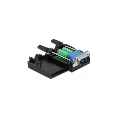 Produktbild von DELOCK VGA15 Stecker zu Terminalblock Adapter mit Gehäuse