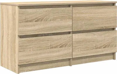 Produktbild von vidaXL TV-Schrank Sonoma-Eiche 100x35x54 cm Holzwerkstoff