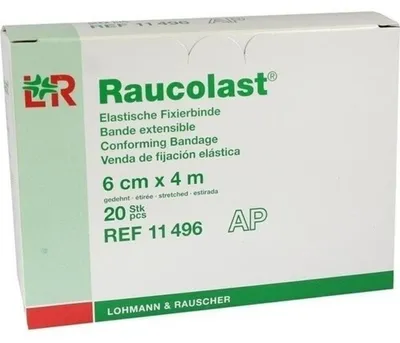 Imagen del producto de RAUCOLAST AP 6 cm, sin celulosa, 20 unidades, envase