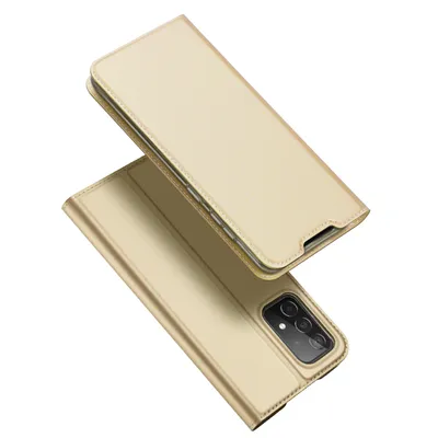 Produktbild von Dux Ducis Skin Pro Holster-Schutzhülle mit Klappmechanismus für Samsung Galaxy A73 Gold