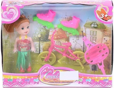 Produktbild von Lalka mini z rowerkiem i rolkami