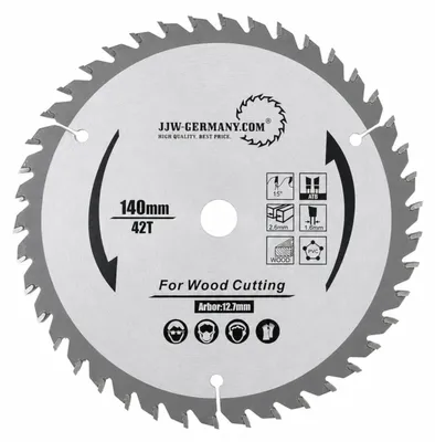 Produktbild von HM - Sägeblatt 140 x 2,6 x 12,7 Z= 42 W für Holz