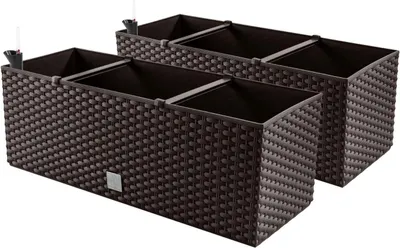 Productafbeelding van 2-in-1 Bloembak Set met Bewateringssysteem en Waterniveau-Indicator