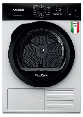 Image de SanGiorgio 8033675154329, Remplissage frontal, 8 kg, A, Blanc