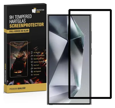 Produktbild von 6x 9H Panzerglas für Samsung Galaxy S25 Ultra FULL COVER HD KLAR Montagehilfe echtes Tempered Glass Displayschutz Schutzglas Schutzfolie Screen-Protector