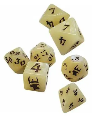 Produktbild von Munchkin Polyhedral Dice Set Tan/brown – Würfel – Steve Jackson Games
