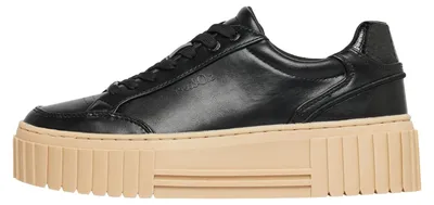 Produktbild von s.Oliver Damen Sneaker mit Plateau-Sohle – Schnürung, Logo-Prägung, Leo-Detail