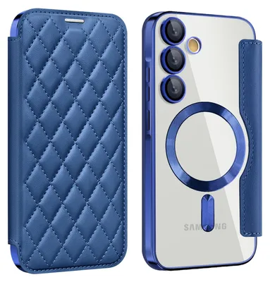 Immagine prodotto di Per Samsung Galaxy A55 360 gradi corpo completo Magsafe RFID Anti Data Theft Art Custodia in pelle Smart Cover