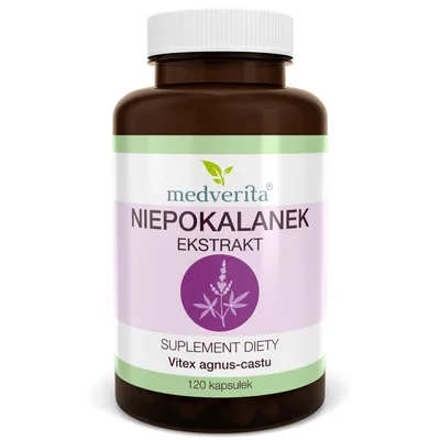 Zdjęcie produktu dla Medverita Niepokalanek ekstrakt 500mg - 120 kapsułek