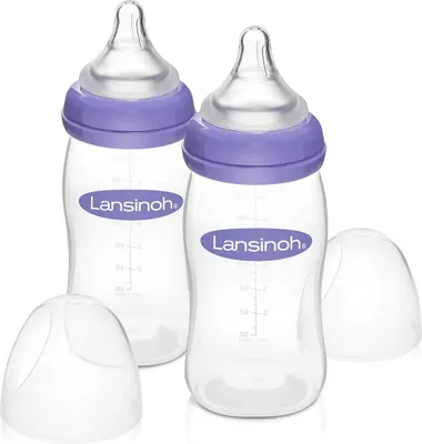 Produktbild von Lansinoh Flasche Milchflasche Kinderflasche Natural Wave 2x240 ml