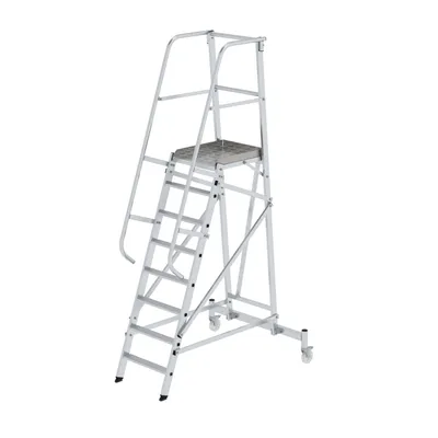 Produktbild von MUNK Plattformleiter fahrbar 8 Stufen