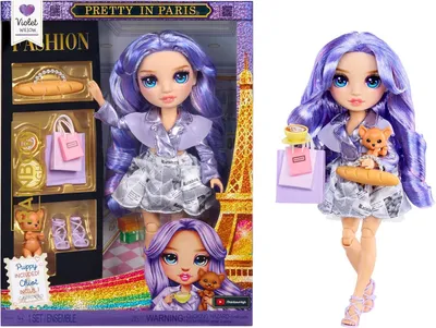 Produktbild von Rainbow High Pretty in Paris Fashion - Violet Willow (Purple), Modepuppe, Weiblich, 4 Jahr(e), Junge/Mädchen, 280 mm, Mehrfarbig, Violett