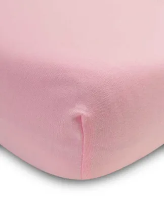 Produktbild von Spannbettlaken aus 100 % Bambusviskose (aus Bambuszellstoff) mit Gummizug, Rosa, 120 x 60 cm
