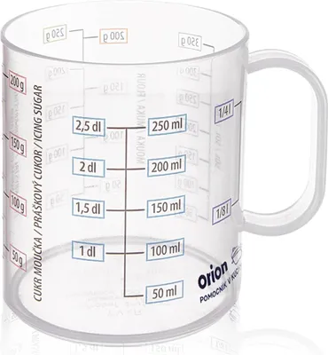 Produktbild von Messbecher aus Glas mit Henkel, 250 ml Fassungsvermögen