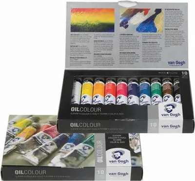 Produktbild von Van Gogh 02820410, Schwarz, Blau, Rot, Weiß, Gelb, 20 ml, 105 - 268 - 270 - 393 - 326 - 504 - 535 --616 - 411 - 701, Tube, Pappkarton, 10 Stück(e)