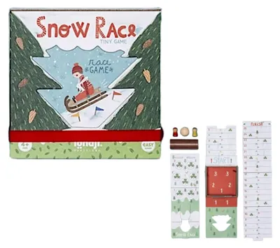 Productafbeelding van Mini Reisspel Winterrace - Londji, geschikt voor kinderen vanaf 4 jaar