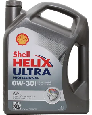 Produktbild von SHELL Helix Ultra Prof AV-L für 0W-30 5 Liter Motoröl Motorenöl Synthetisch C30 504 00 507 00 Öl