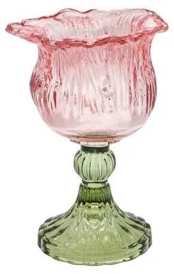 Obrázok produktu pre Držiak na čajové sviečky Rosa, sklo, značka Clayre & Eef