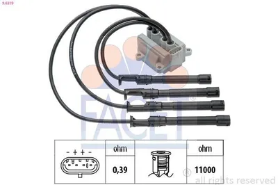 Produktbild von FACET 9.6319 Zündspule für RENAULT Clio III Schrägheck (BR0/1, CR0/1) CLIO II (BB0/1/2, CB0/1/2) TWINGO I (C06) KANGOO (KC0/1) KANGOO Express (FC0/1)