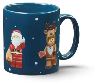 Produktbild von Keramikbecher „Weihnachten“ mit Minifiguren, 300 ml