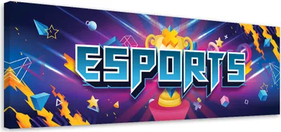 Produktbild von Leinwandbild für Spieler Abstraktion 120x40 Feeby Bunt bild für die wand bereit zum aufhängen