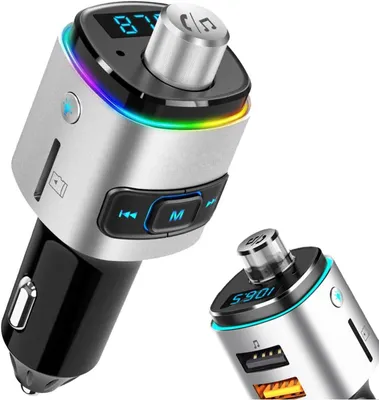 Bluetooth FM-Transmitter Auto – Freisprechen, USB-A QC 3.0, V5.0