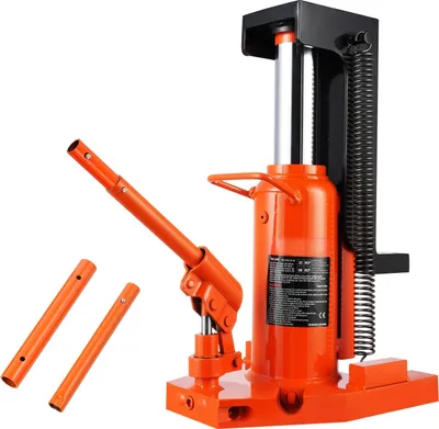 Zdjęcie produktu dla Podnośnik hydrauliczny SucceBuy, jednostronny podnośnik 5 ton, maksymalny udźwig 10 ton, wysokość palców 0,8-6,8 cala, maksymalna wysokość 11,3-17,3 cala, pneumatyczny hydrauliczny podnośnik pazurowy do maszyn, przemysłu