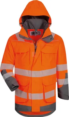 Produktbild von Elysee Warnschutz Parka Herwin 22431 Gr. 3XL orange/grau