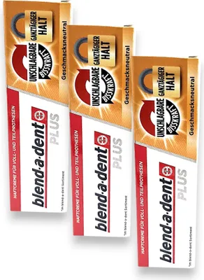 Immagine prodotto di 3x Blend-a-dent Premium Plus Haftcreme 40g