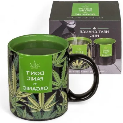 Produktbild von Keramikbecher 350ml schwarz-grün