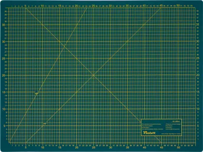 Produktbild von Schneidematte 3-lagig und selbstheilend grün schwarz 45x60cm A2