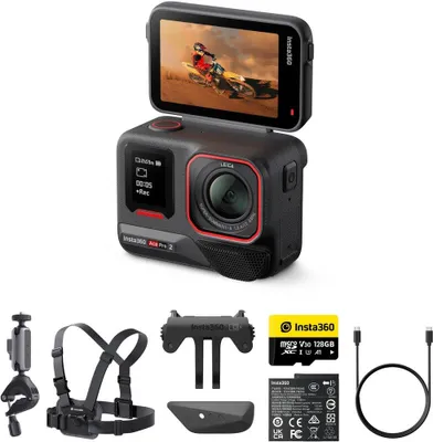 Zdjęcie produktu dla Insta360 Ace Pro 2 Dual Battery, 8K Ultra HD, 50 MP, 240 fps, Wi-Fi, Bluetooth, 1800 mAh