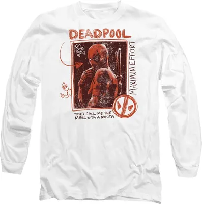 Obrázek produktu pro Deadpool & Wolverine - Tričko "Maximum Effort" pro muže/dámy uni TV14170 (XL) (White)