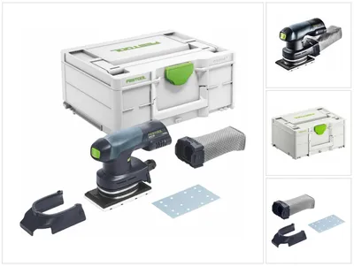 Productafbeelding van Festool RTSC 400-Basic 18 V 80 x 130 mm ( 576347 ) Borstelloze éénhandschuurmachine + systainer - zonder accu, zonder oplader ( opvolger van 201519 )