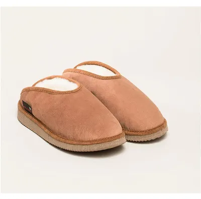 Imagen del producto de Zapatillas de piel de oveja Fatima, color marrón, talla 37.