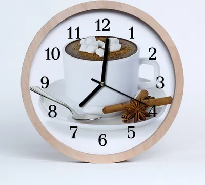 Produktbild von Holzuhr 30fi cm wanduhr - Schokoladen-Küche