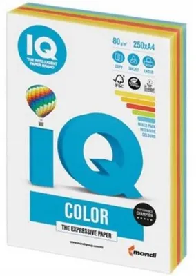 Zdjęcie produktu dla Papier ksero A4 IQ Mix Intensywny 250 arkuszy
