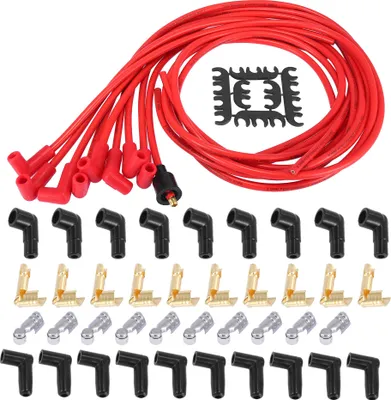 Produktbild von Zündungskabel Universal Zündkerzen Zündleitungssatz Rot 8mm