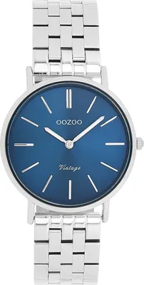 Produktbild von Oozoo Armbanduhr silber Metall Vintage Series Damen Analog-Quarzuhr UOC20406