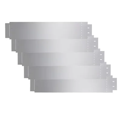 Image de Bordure de pelouse 5 pcs Acier galvanisé 100 x 19 cm