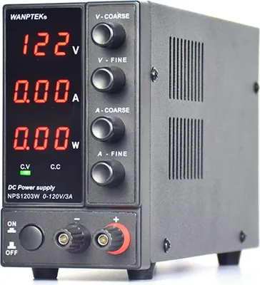 Zdjęcie produktu dla 0-120V 0-3A Zasilacz laboratoryjny Zasilacz laboratoryjny Zasilacz mini DC Zasilacz NPS1203W Czarny