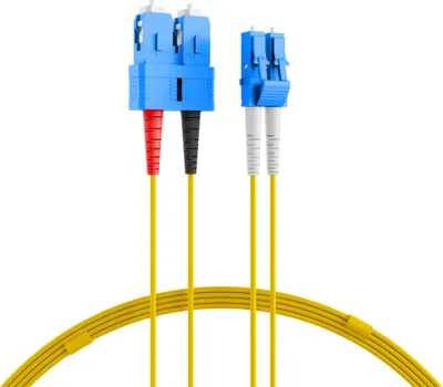 Produktbild von ProfiPatch Glasfaserkabel LWL Patchkabel Duplex LC-SC Singlemode 9/125µ OS2 Lichtwellenleiter 3m