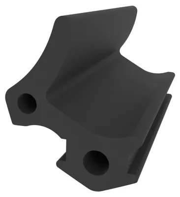 Produktbild von Anschlagdichtung mit Lippe für GEALAN Fenster - Schwarz - 10 Meter - 10 mm Höhe - Fensterdichtung Gummi - Dichtungsprofil