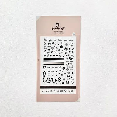 Image de Autocollants Deco Love noir et argent