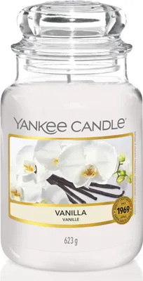 Produktbild von Yankee Candle Vanilla - Große Duftkerze im Glas - 623g