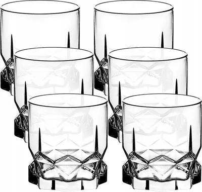 Produktbild von Kuketo | Whiskygläser 325 ml Set 6 Stück – Ambition Diamond Kristallglas – Elegant Für Whisky, Cocktails & Drinks – Spülmaschinenfest
