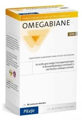 Immagine prodotto di PiLeJe OMEGABIANE EPA (Omega-3, EPA, DHA) 80 capsule